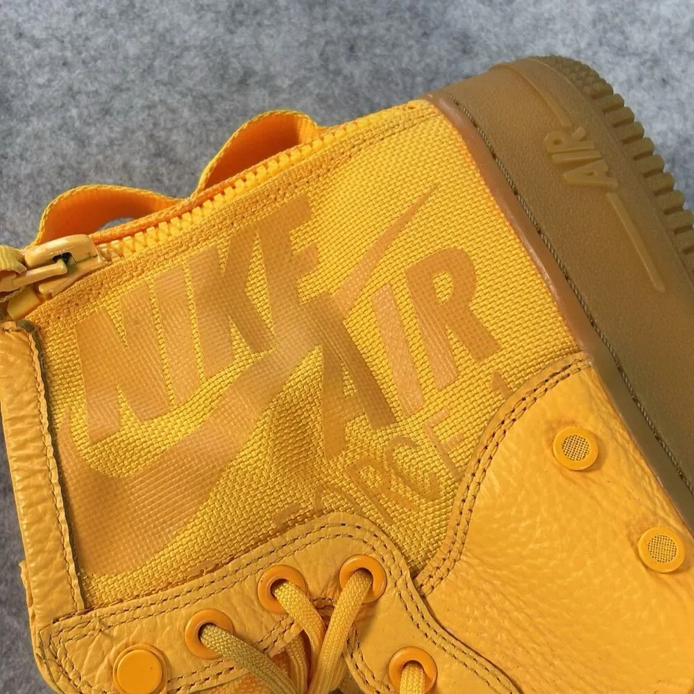 917753-801 - Mens 9 / Womens 10.5 Nike SF Air Force 1 Mid OBJ Laser Orange Gum